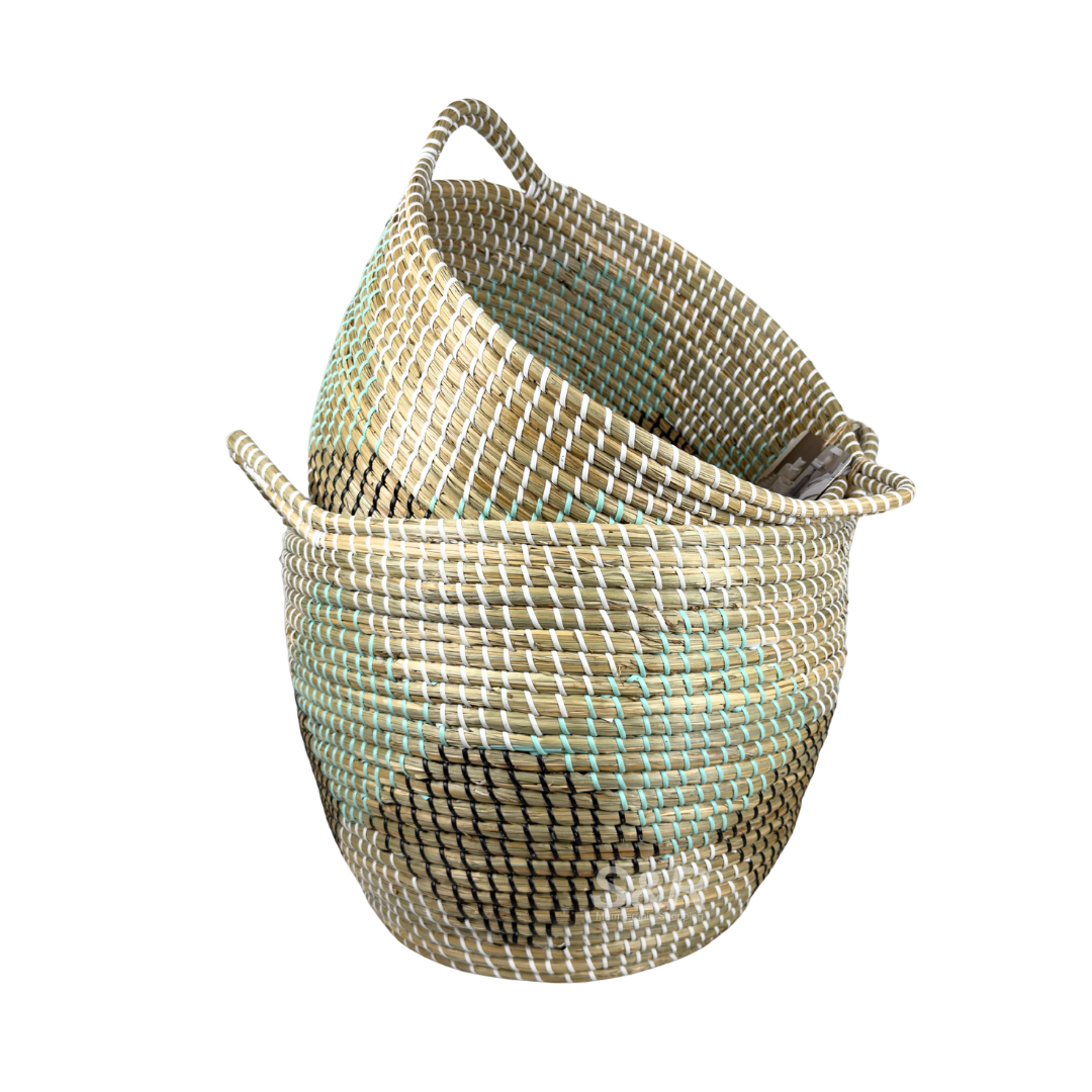 Seville Classics 2-piece Seagrass Basket Set